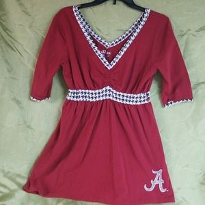 Alabama Houndstooth EMPIRE waist top